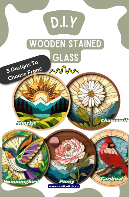Wooden Stained Glass Paint Kit