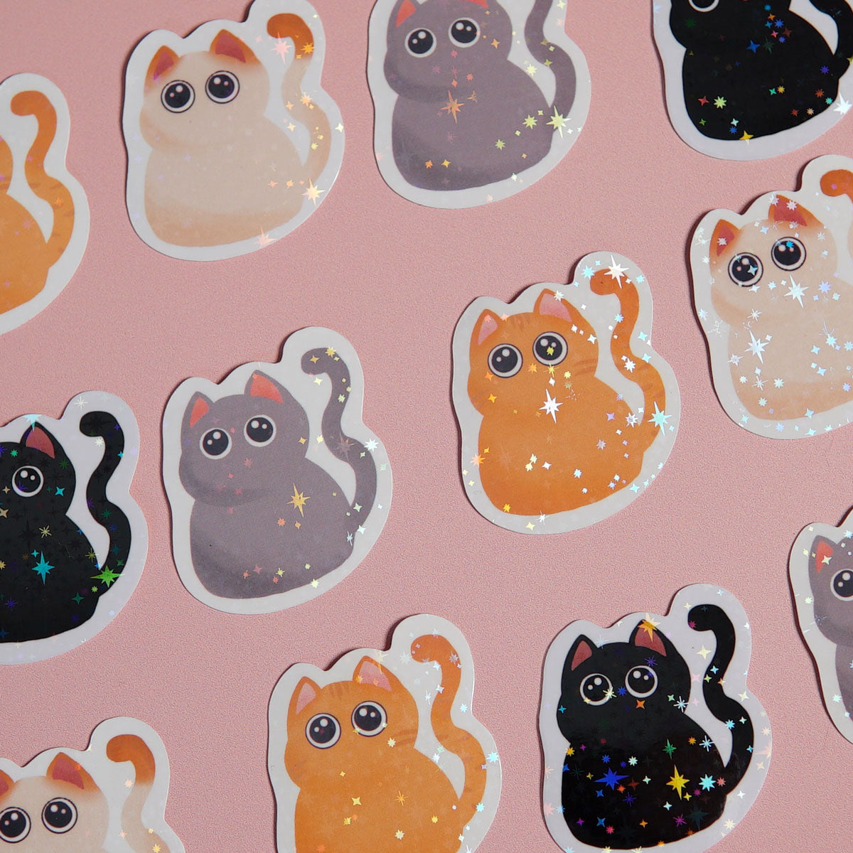 Purfect White Cat Sticker