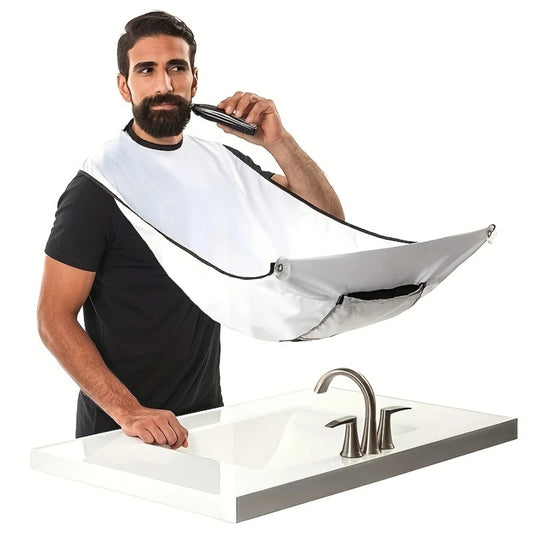 SoulCatcher Barber Beard Trimming Cape (Apron & Tarp) | Waterproof Grooming Cloth | Mess-Free Shaving Bib | Handcrafted in Canada