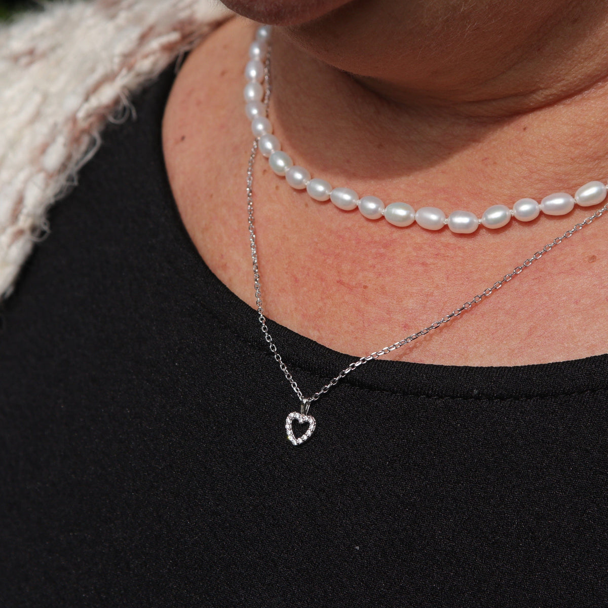 Collier Cœur en argent sterling