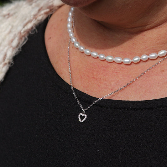 Collier Cœur en argent sterling