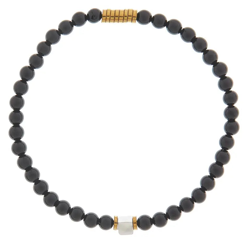 Warrior Initial Bracelet Stack