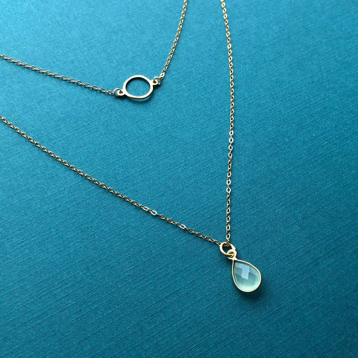 Golden Chalcedony Layered Necklaces