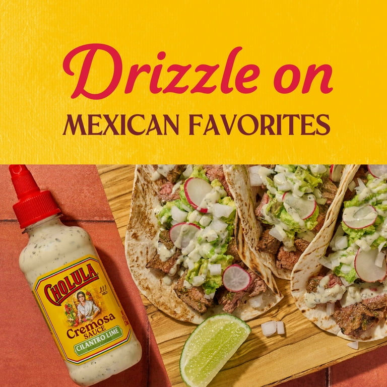 Cholula Cilantro Lime Cremosa Sauce, 8oz