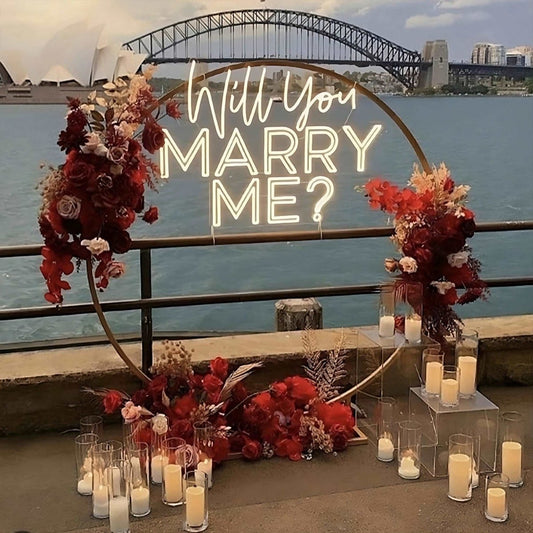 WILL YOUR MARRY ME?" NEON SIGN