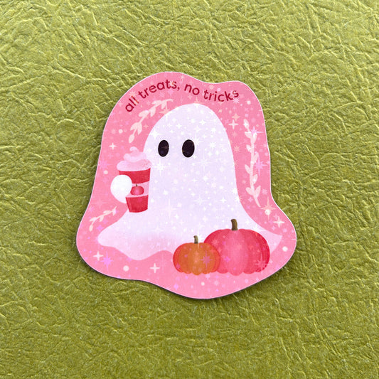 All Treats No Tricks | Ghost Sticker