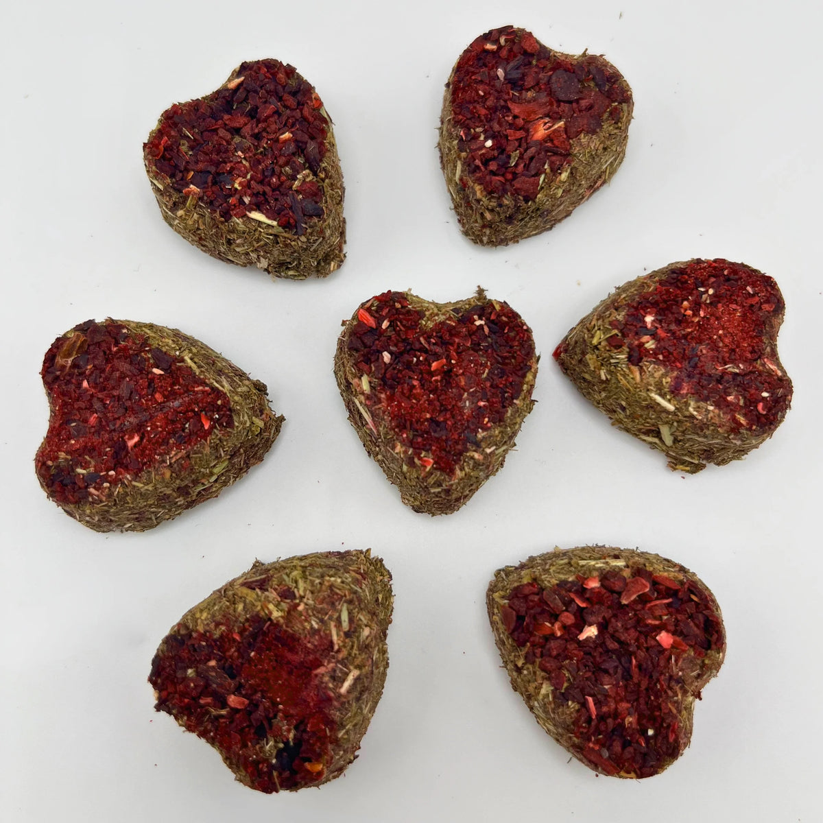 Hibiscus-Beetroot Hay Hearts