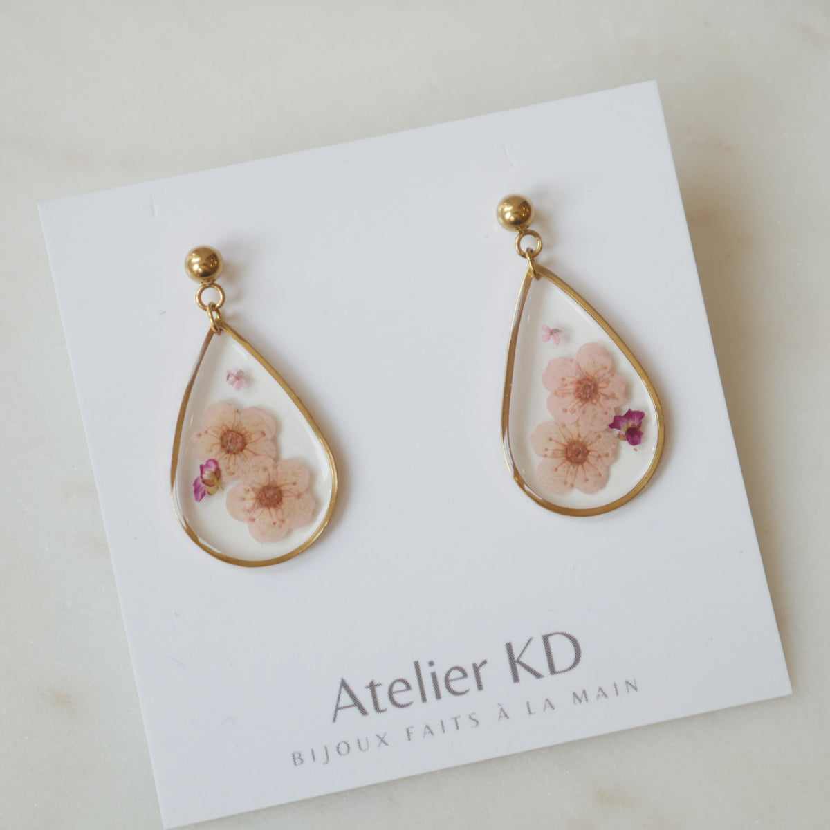 Edition Spéciale rose - Boucles d'oreilles