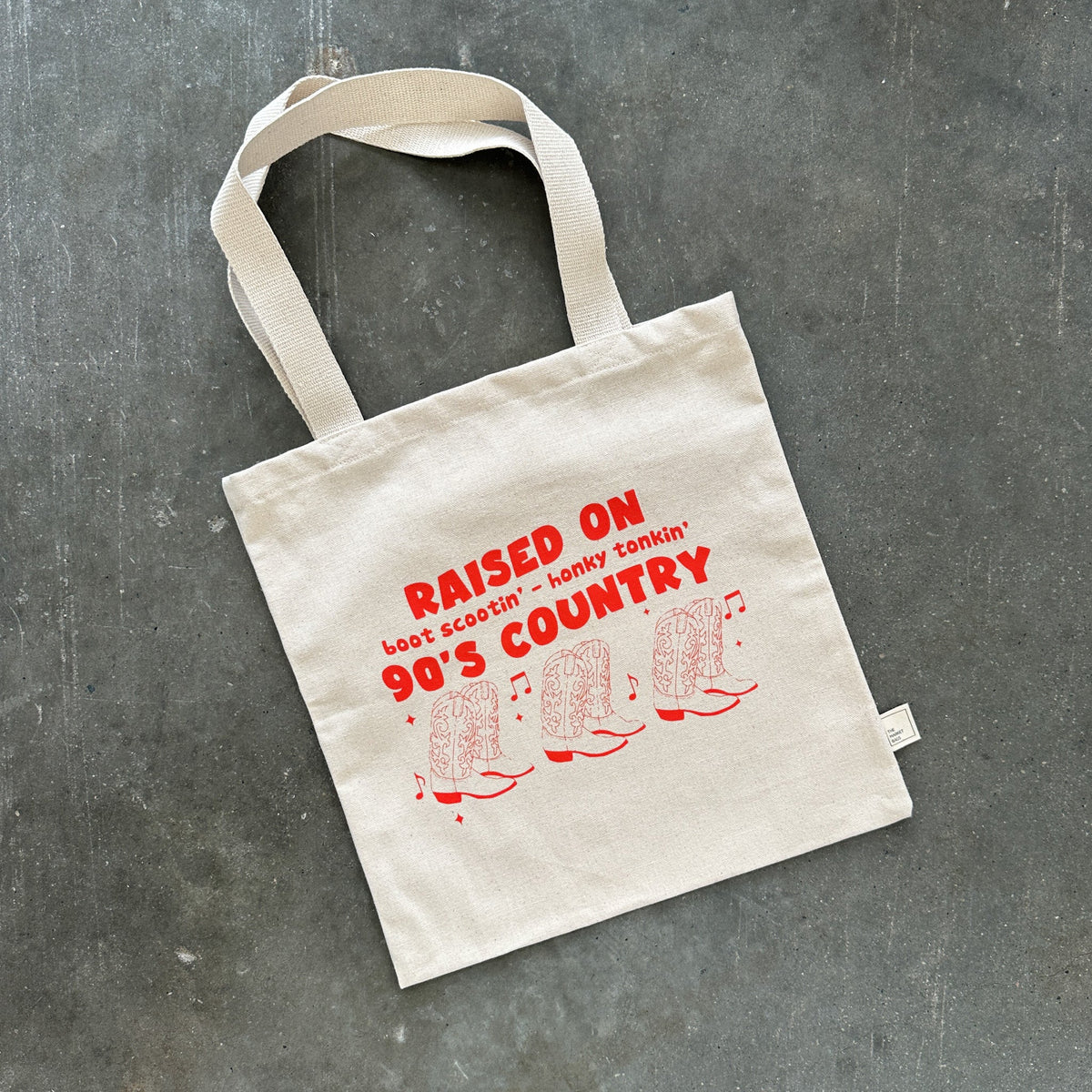Raised on 90s Country Tote Bag