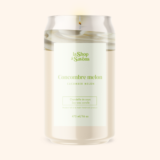 Chandelle de soya 16 oz - Concombre melon