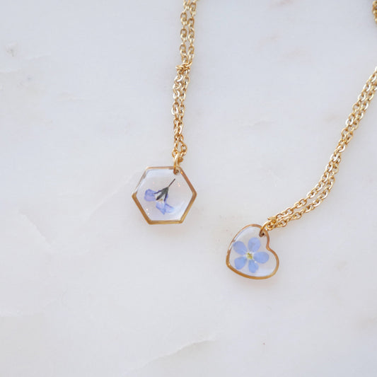 Collier Myosotis - petit 12mm