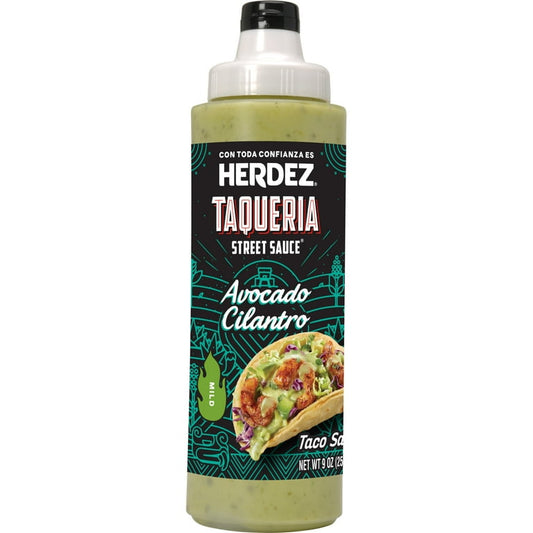 HERDEZ TAQUERIA STREET SAUCE Avocado Cilantro Taco Sauce, 9 oz Bottle