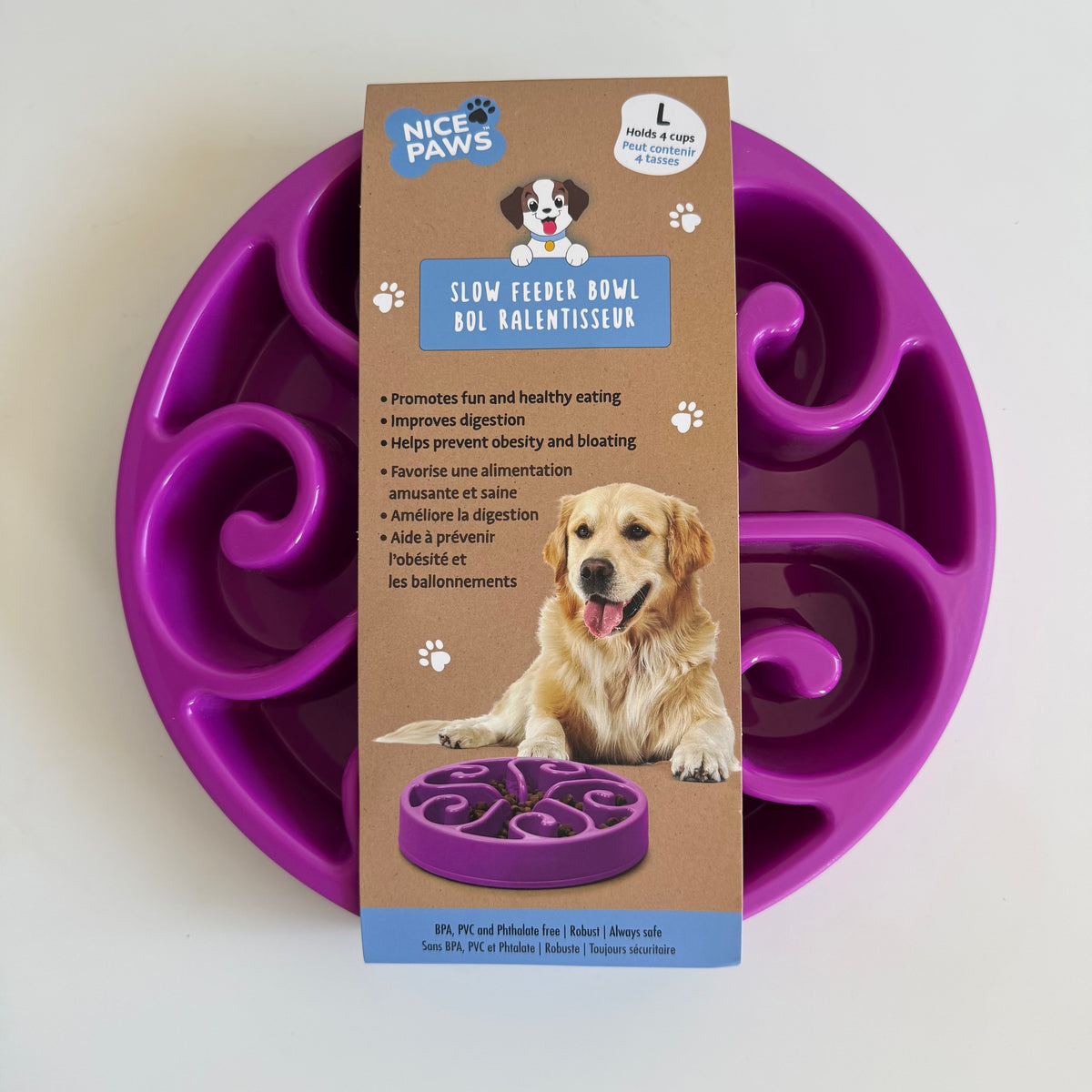 Flower Slow Feeder Bowl for Dogs