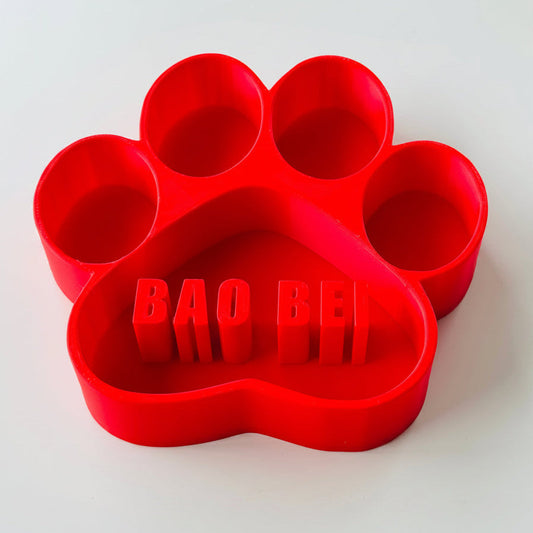 Personalized Dog Slow Feeder Bowl | Paw Design