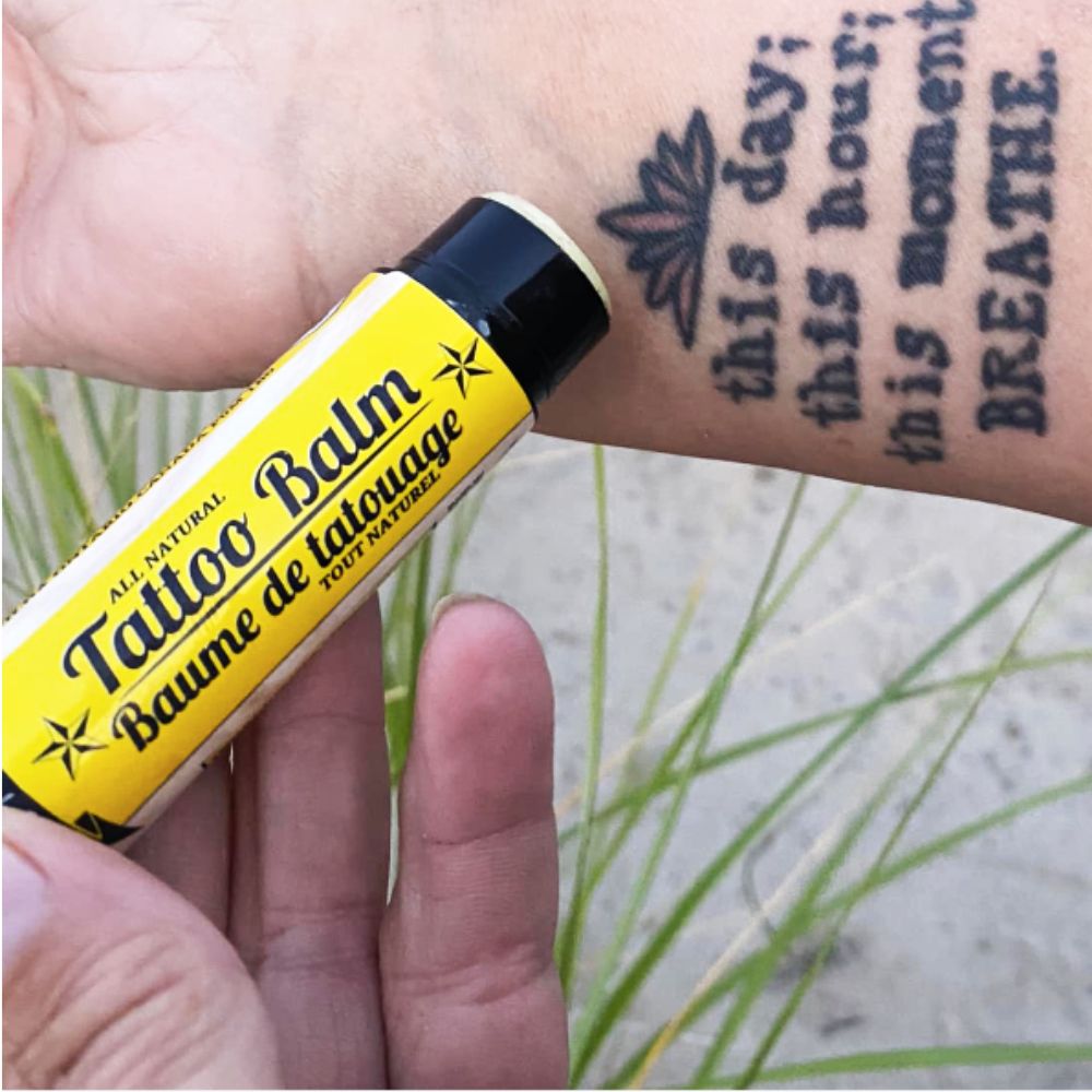Dry Skin & Tattoo Aftercare Balm (15g) – Lavender & Chamomile | Soothing Relief Balm | Tattoo Healing & Eczema Care | Handcrafted in Canada