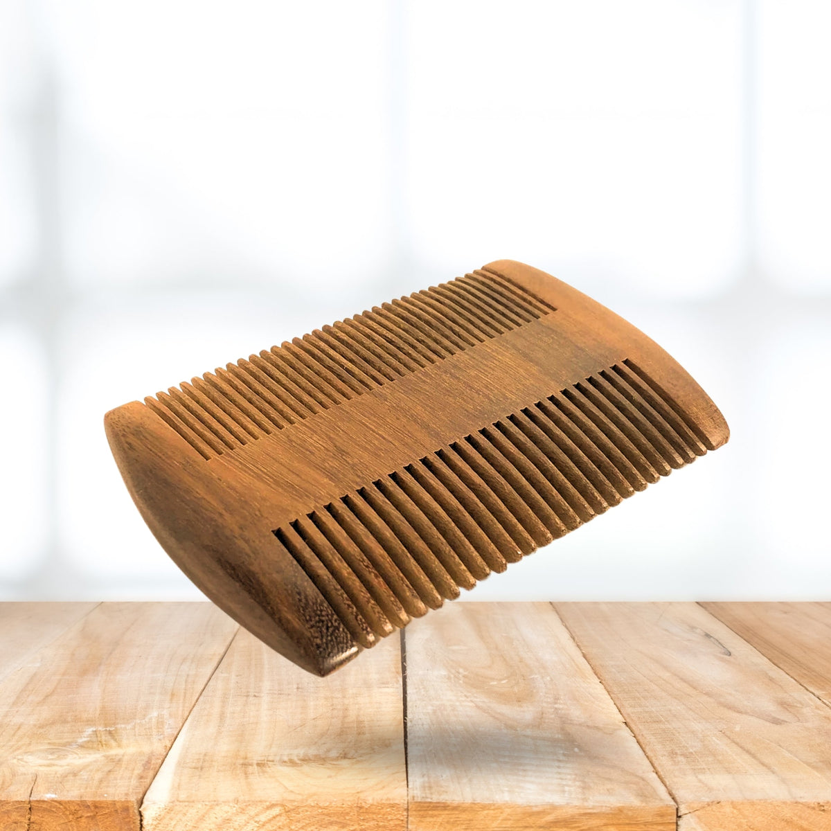 SoulSplitter Dual-Sided Beard Comb (Wooden) | Premium Detangling & Styling Comb | Grooming Tool | Handcrafted in Canada