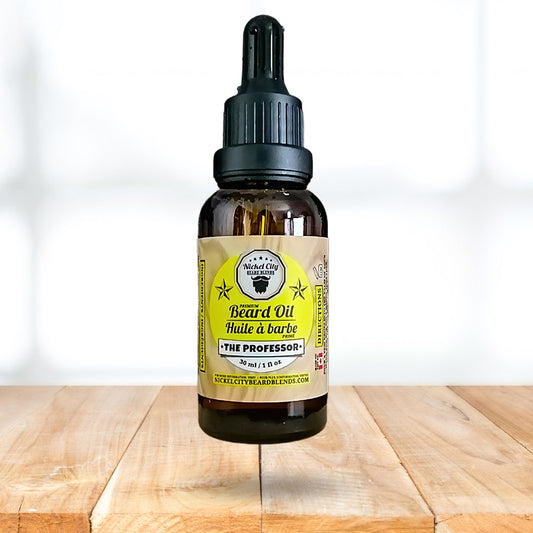 The Professor Beard Oil (30ml) – Cedarwood, Vanilla & Sweet Cigar | Premium Conditioning Beard Oil | Dr. Chris Schneider Collaboration