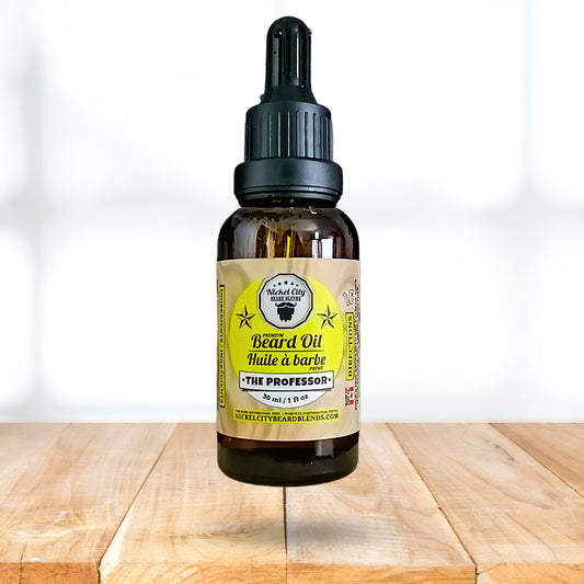 The Professor Trinity Bundle (3-Piece Beard Care Set: Oil, Balm & Wash) | Cedarwood, Vanilla & Sweet Cigar | Dr. Chris Schneider Collaboration | Handcrafted in Canada