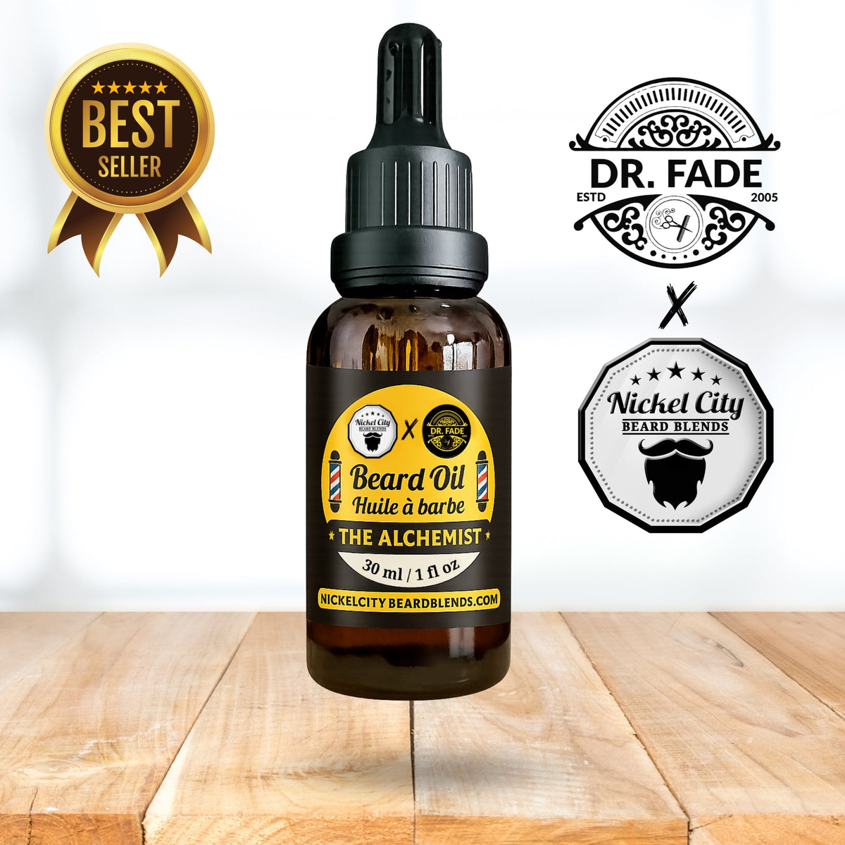 The Order of Three Beard Oil Bundle (3-Piece Ritual Set) | The Professor + The Villain + The Alchemist (3x 30ml) | Handcrafted in Canada