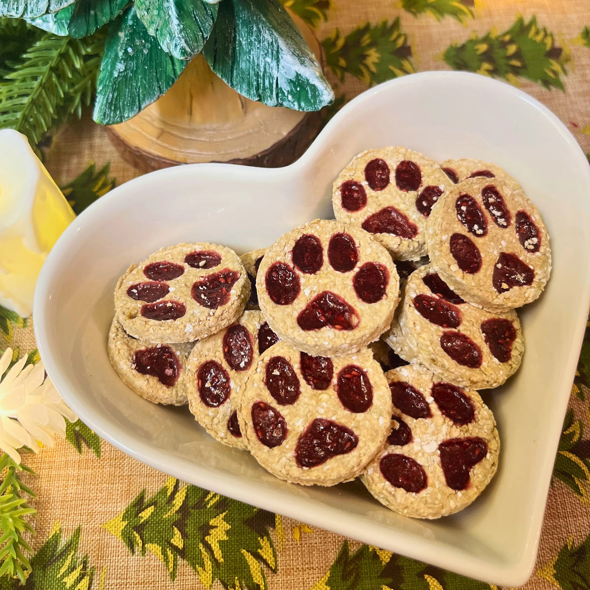 Pawprint Jam Cookies