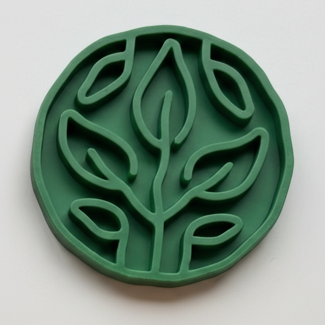 Slow Feeder Bowl for Dogs & Cats | Leaves Design