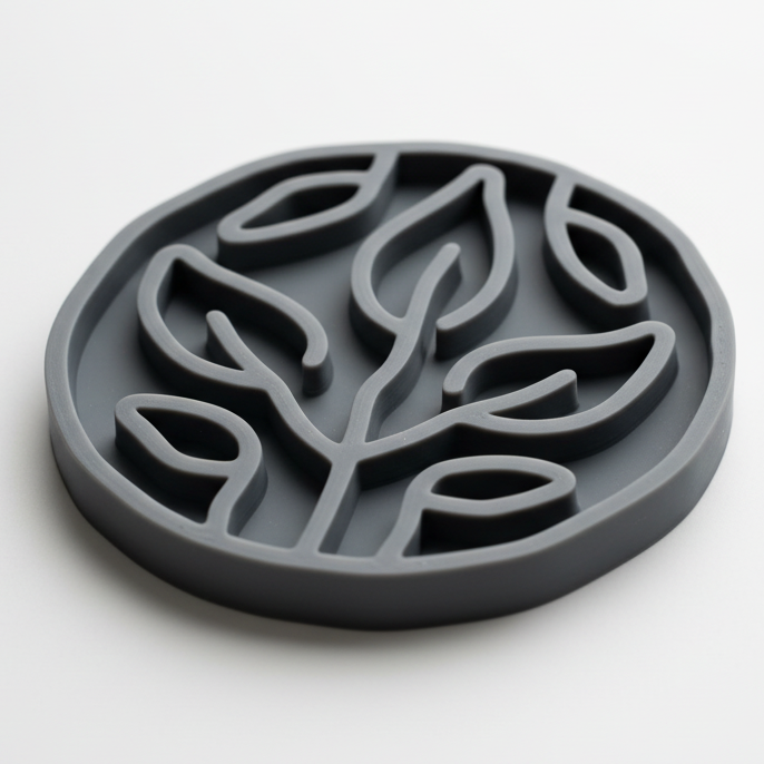 Slow Feeder Bowl for Dogs & Cats | Leaves Design