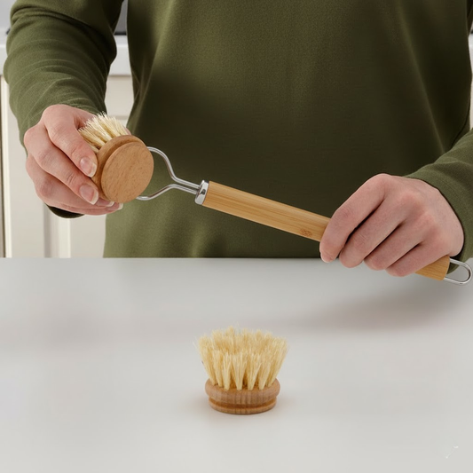 Replacement Head for Long Handle Brush | Sisal Bristles