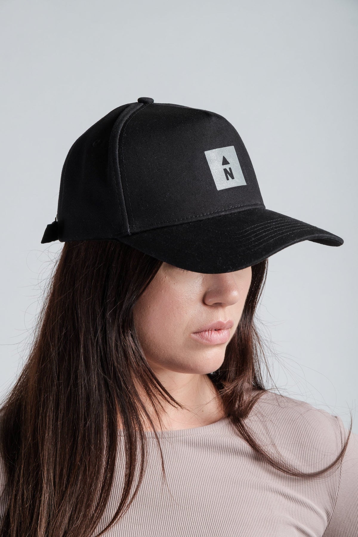 Water-Resistant Cap with Reflective "N"