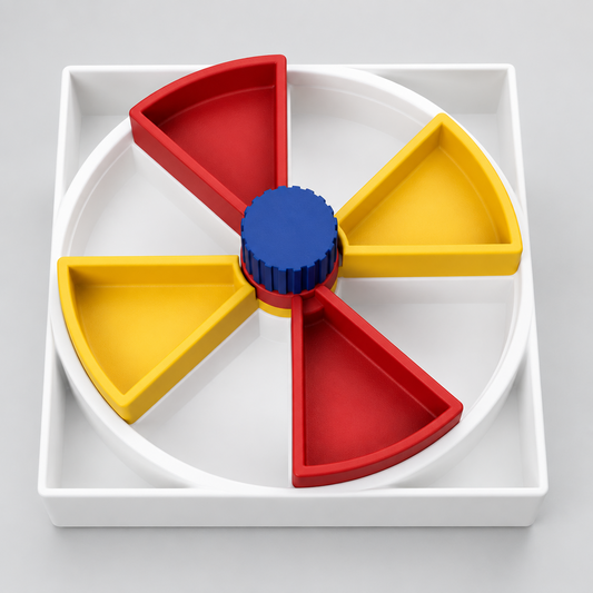 Interactive Puzzle Feeder for Dogs & Cats | 2 Layer Rotating Treat Cases