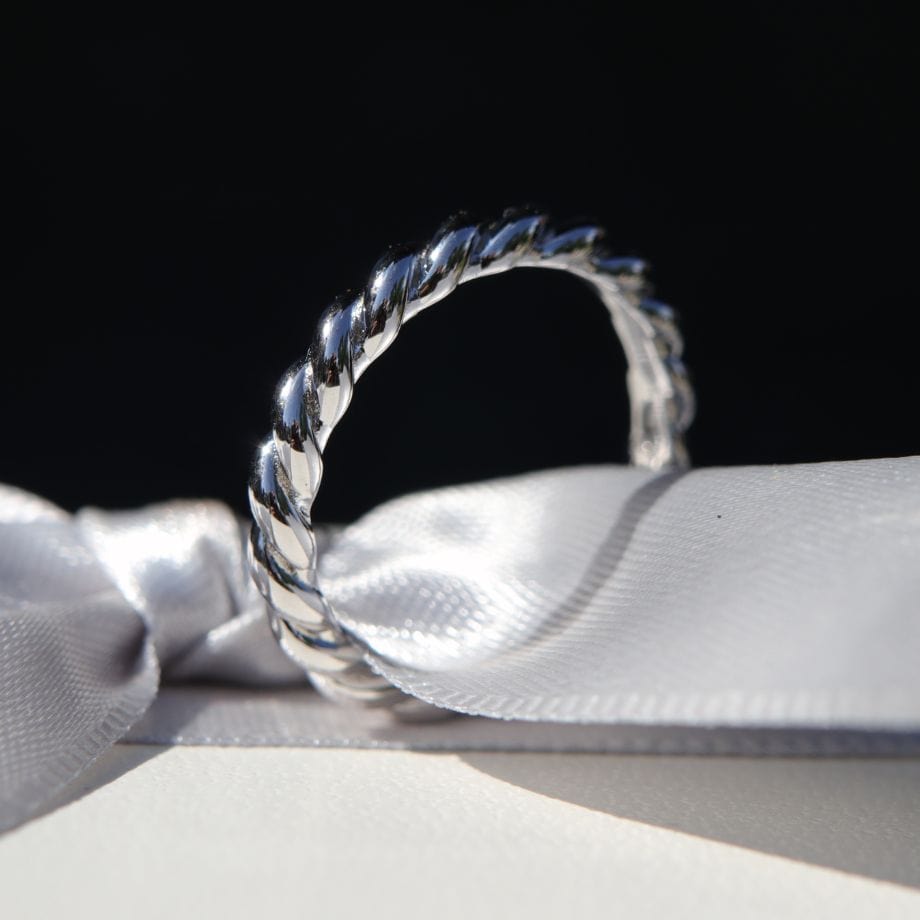 Bague Torsade en argent sterling