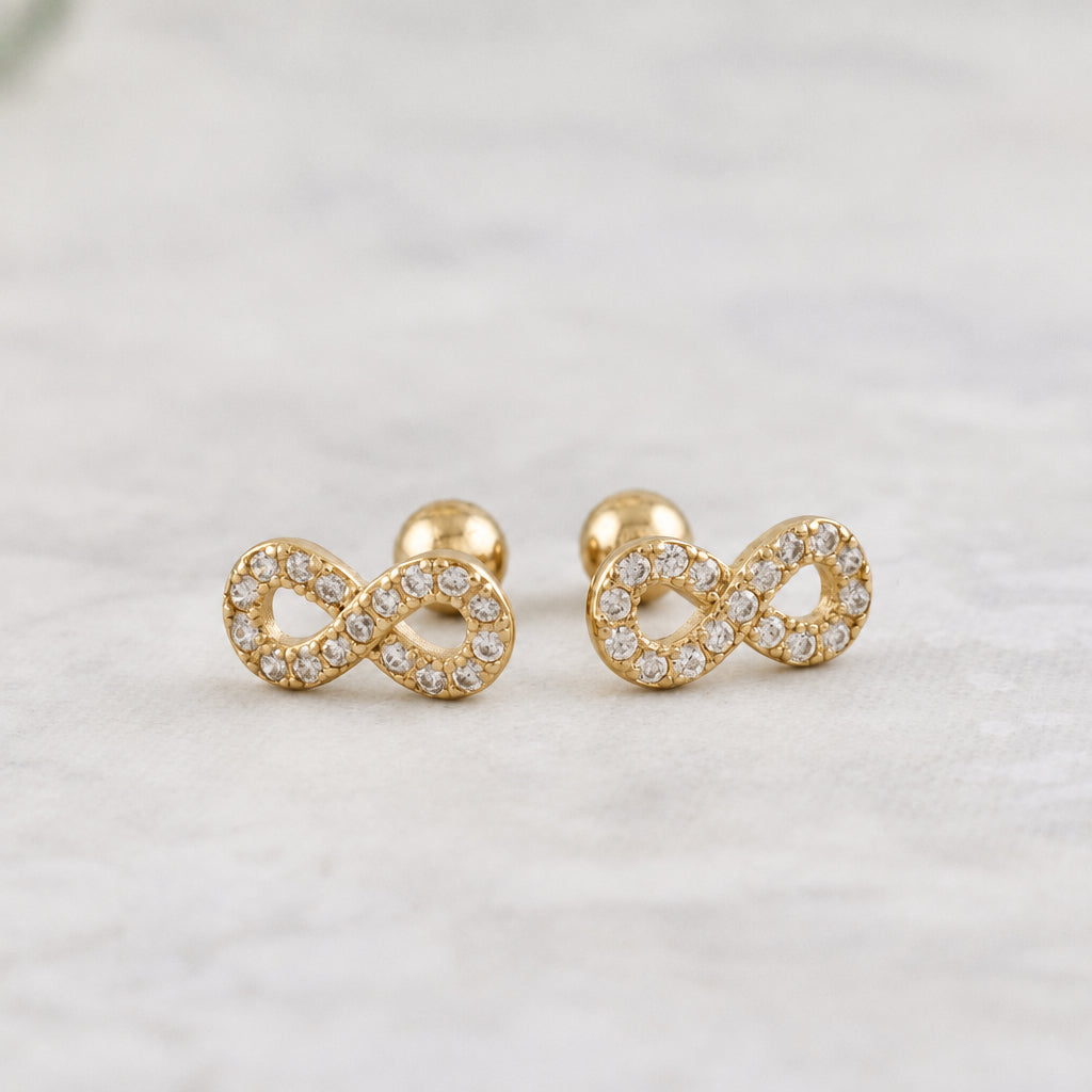 Boucles d'oreilles Infini en argent sterling