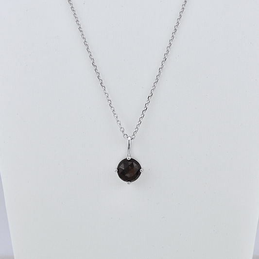 Collier et Saphir Doré en argent sterling