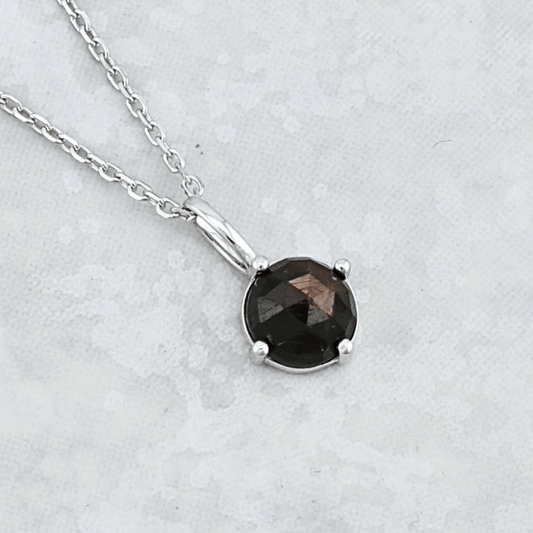 Collier et Saphir Doré en argent sterling