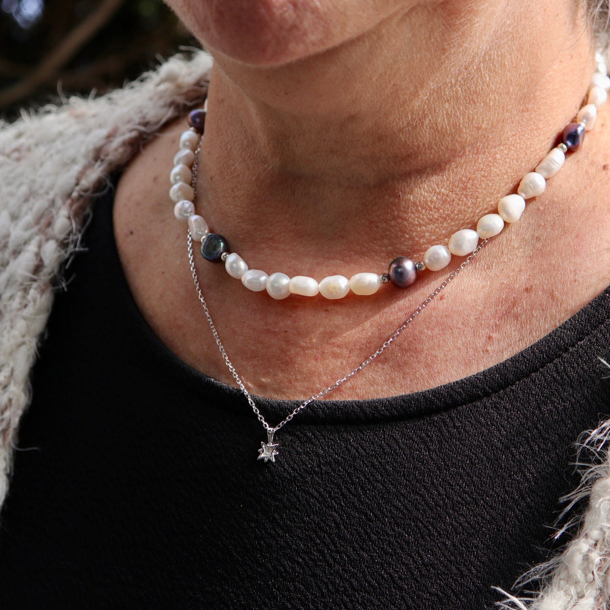 Collier Étoile du Nord en argent sterling