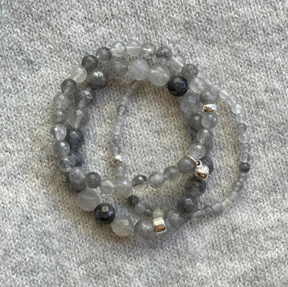 50 Shades of Grey Bracelet Stack