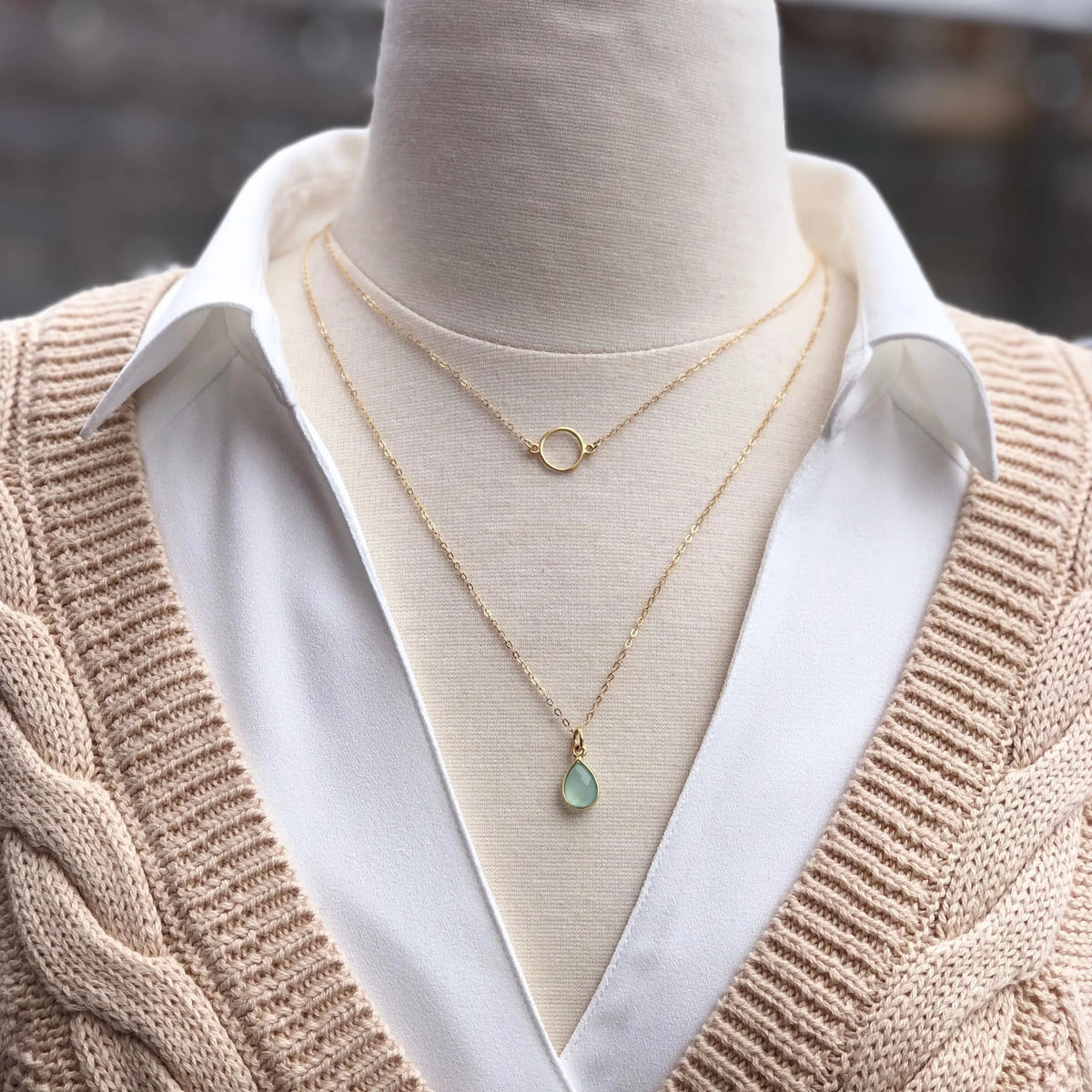 Golden Chalcedony Necklace