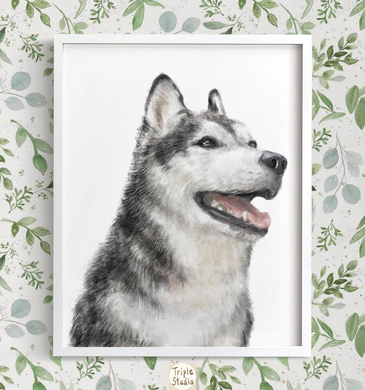 Husky Dog Art Print