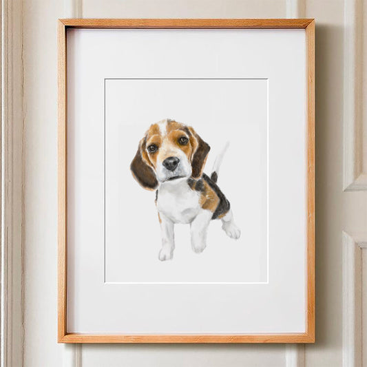 Beagle Puppy Art Print