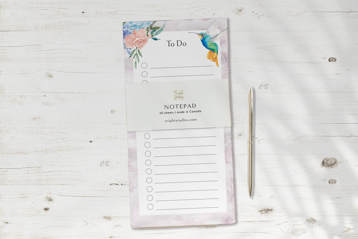 Hummingbird To-Do List Notepad