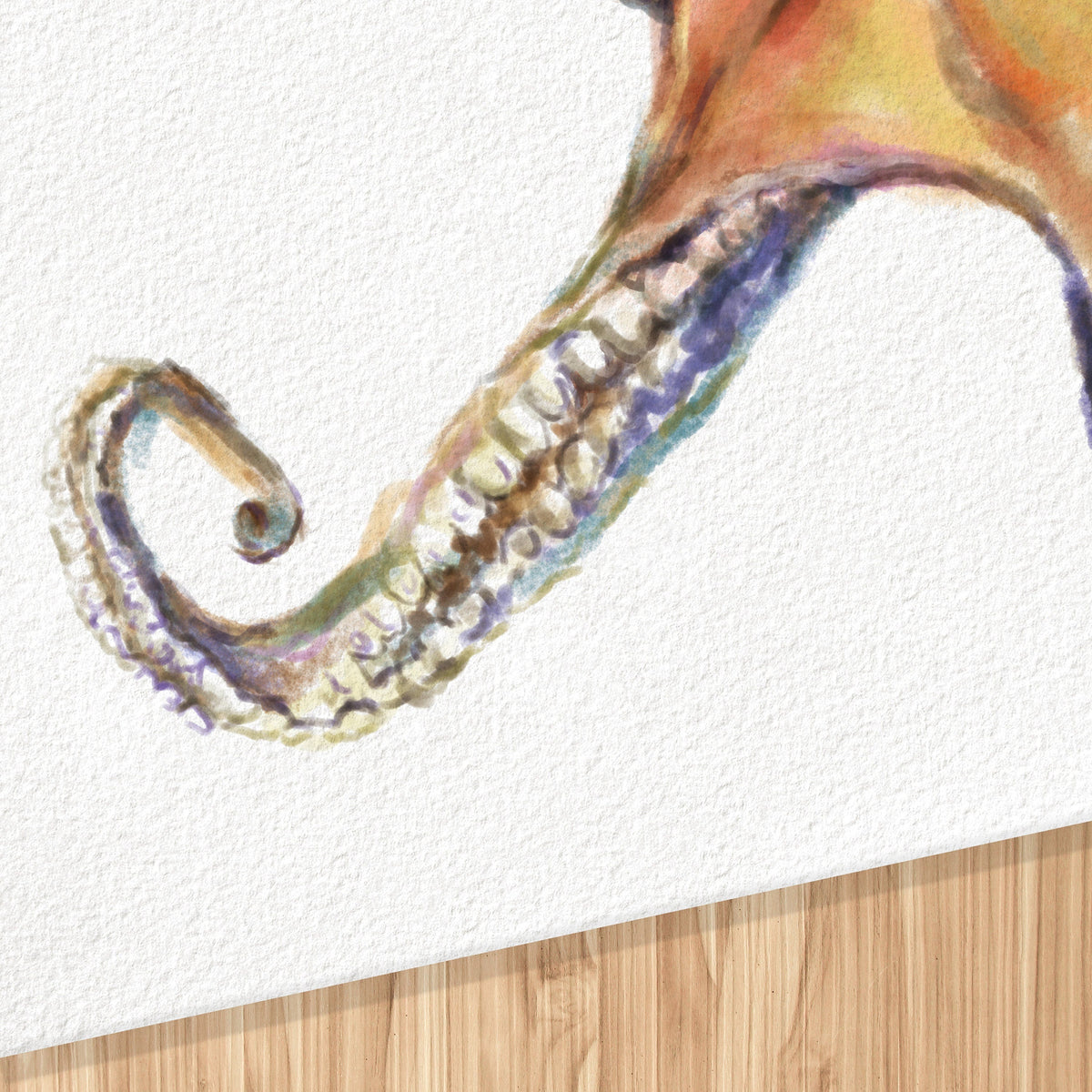 Vibrant Octopus Watercolor Art Print