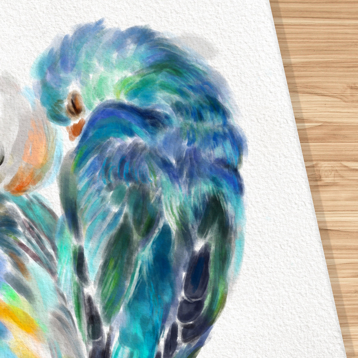 Personalized Lovebird Art Print