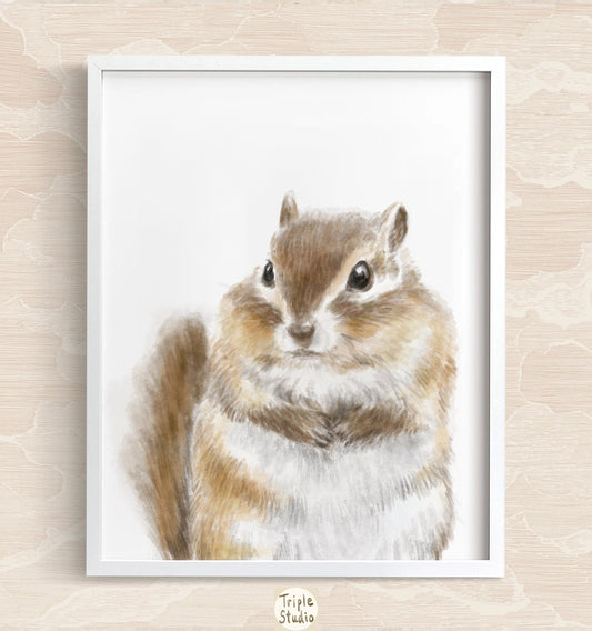 Chipmunk Art Print