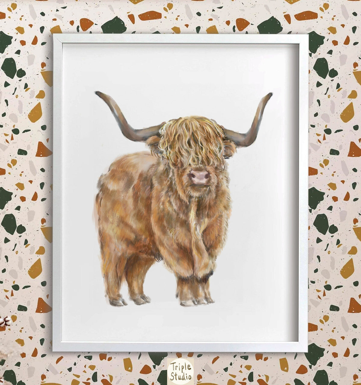 Highland Cow Wall Art
