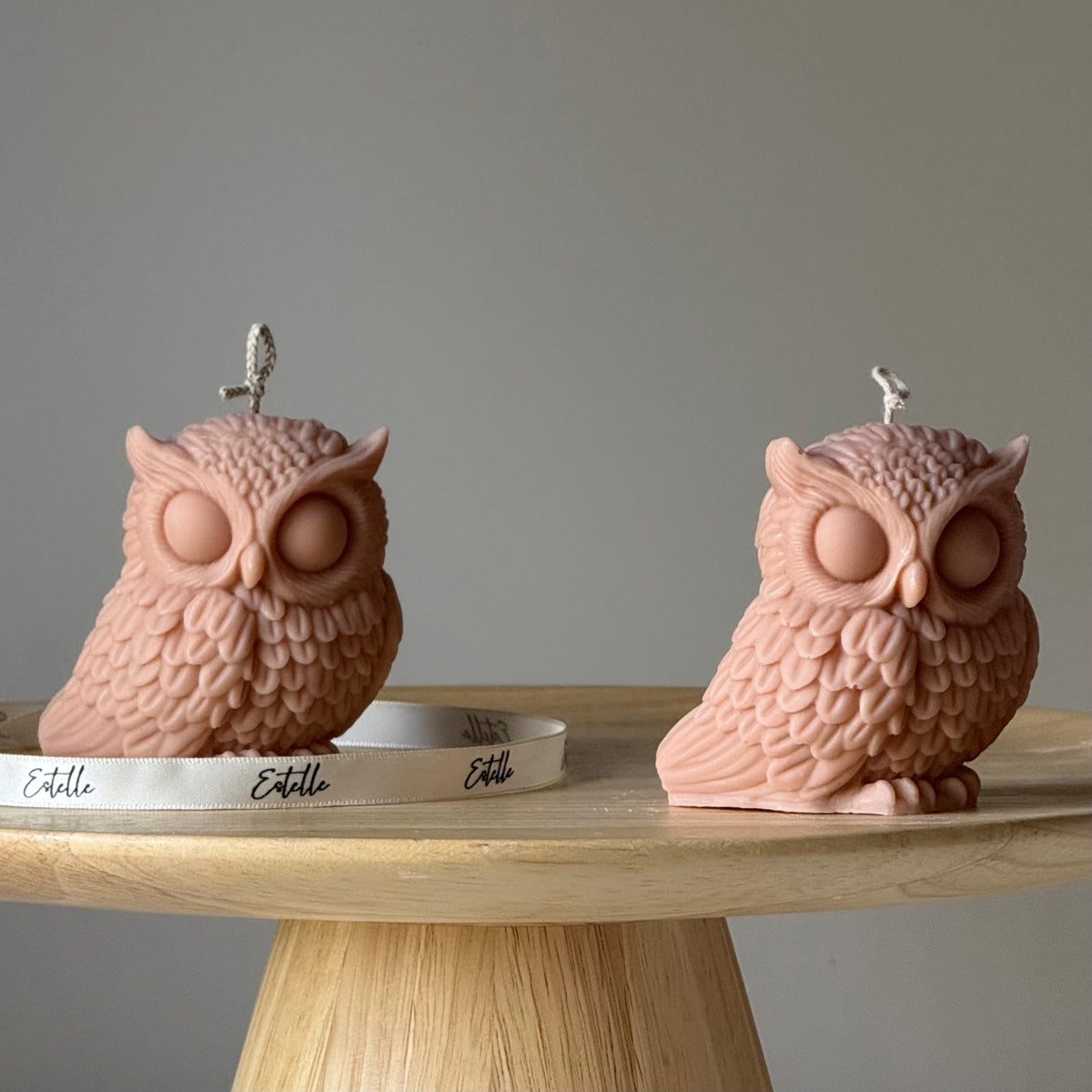 Owl Soy Candle: Handmade Sculptural Home Decor