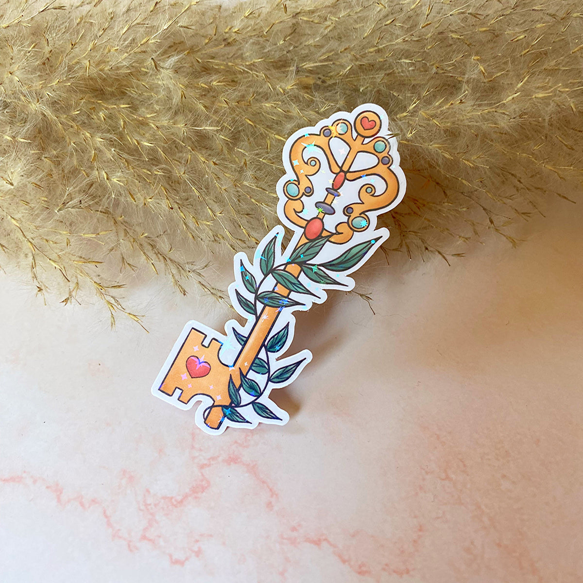 Vintage Key Sticker