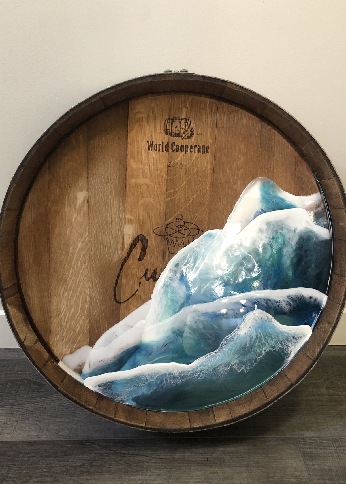 Wine Barrel Ocean Waves