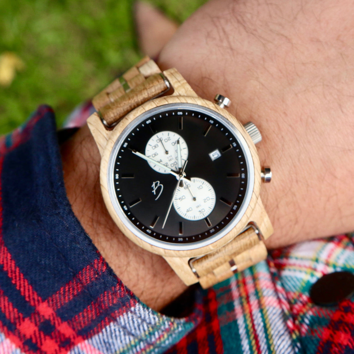 Montre Arnold en bois de baril de Whisky recyclé