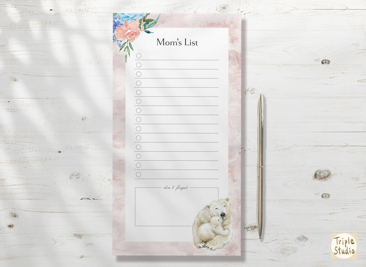 Mom's Daily To-Do List Notepad