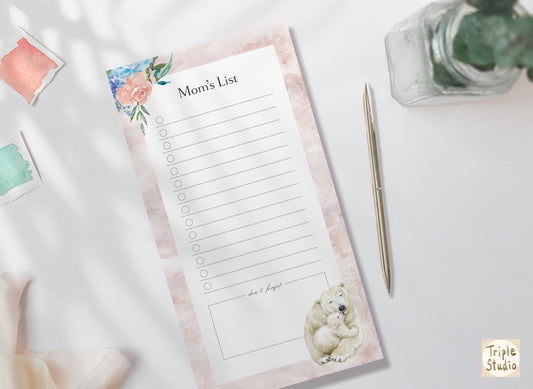 Mom's Daily To-Do List Notepad