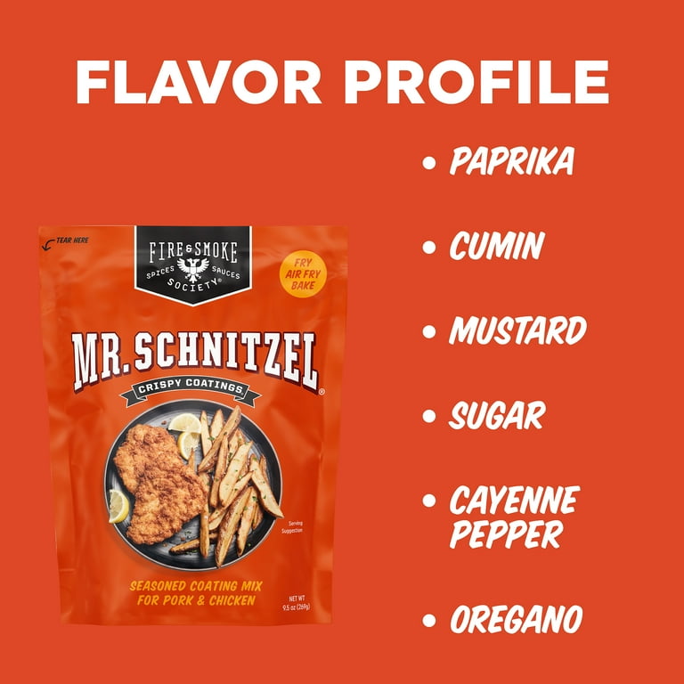 Fire & Smoke Society Mr. Schnitzel Crispy Coating Fry Mix, 9.5oz